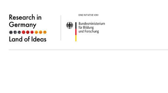 Die Logos von Research in Germany und dem Bundesministerium für Bildung und Forschung.