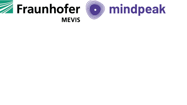 Logo Fraunhofer MEVIS + Logo MINDPEAK