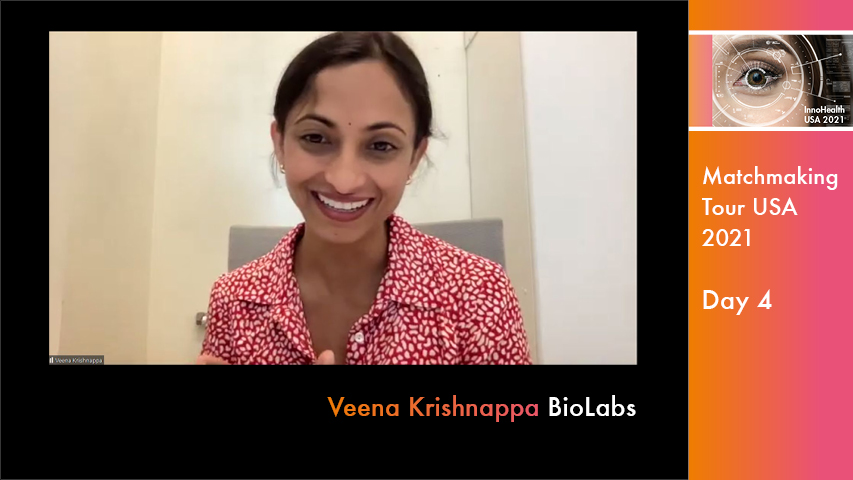 Veena Krishnappa, BioLabs at Ipsen Innovation Center in Cambridge, introducing the collaborative space for early-stage life sciences entrepreneurs, researchers and investors.