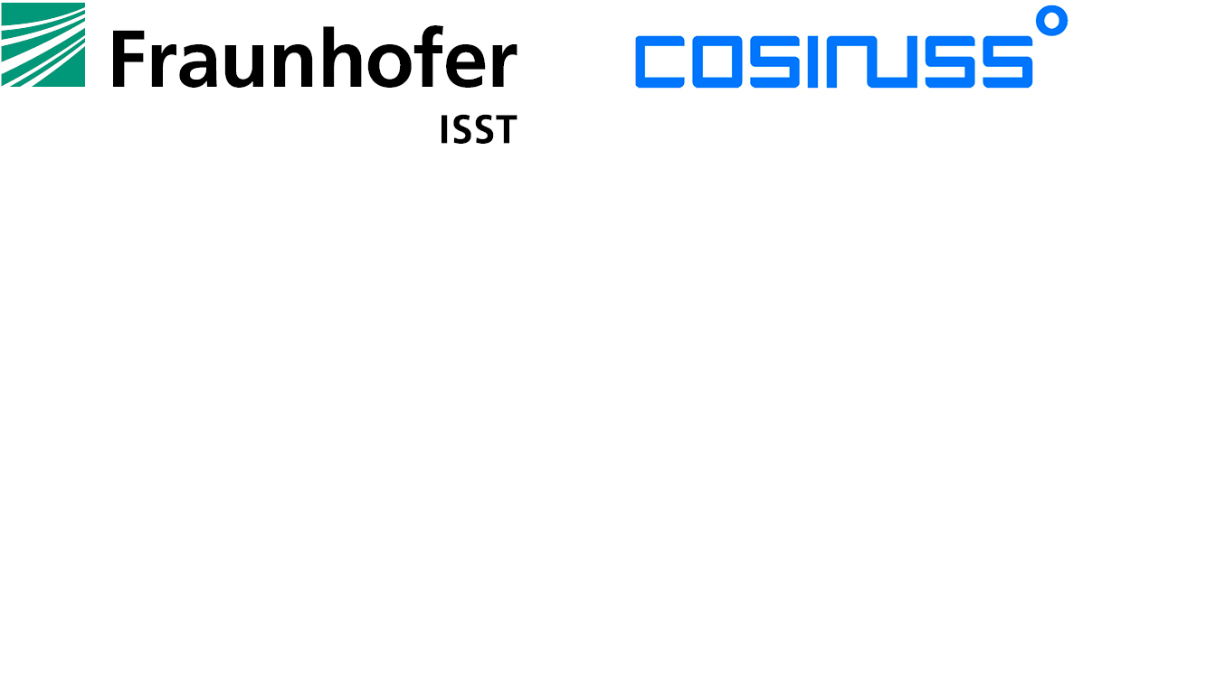 Logo Fraunhofer ISST and Logo Cosinuss