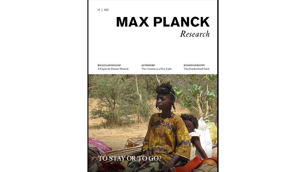 Front cover of the Max Planck Research Magazine