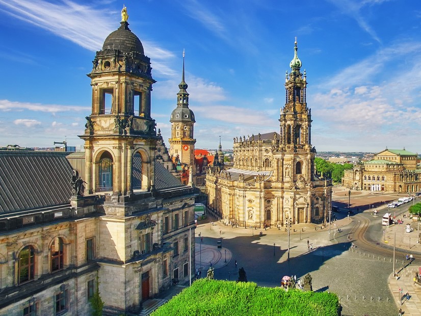 view of the historic city centre of dresden