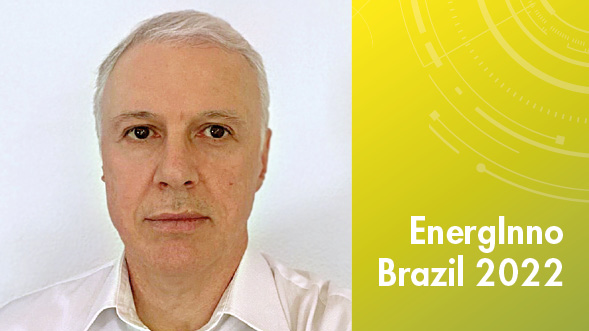 Portrait of Dr. Mario Coelho, one of the winners of the Call for Innovators of EnergInno Brazil 2022.