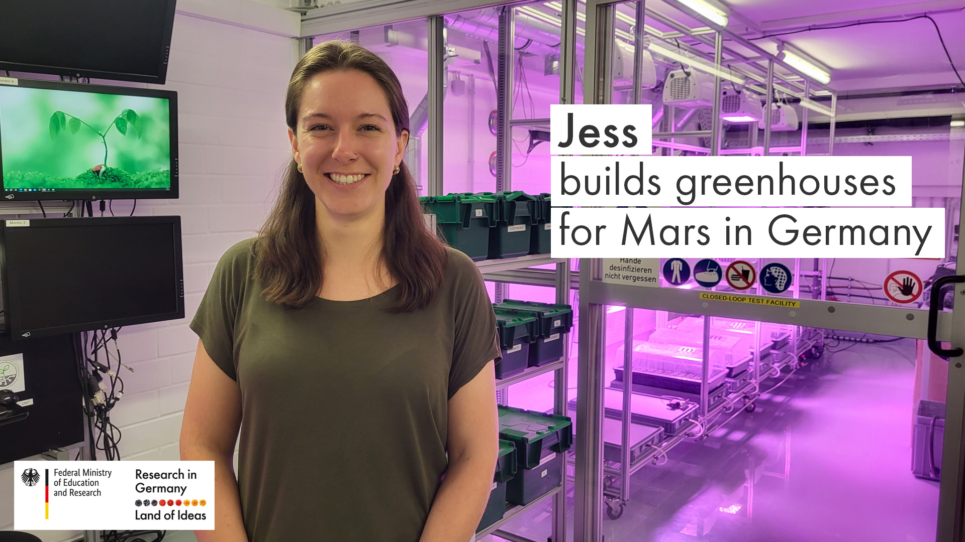 Video-Thumbnail: Jess builds greenhouses for Mars in Germany